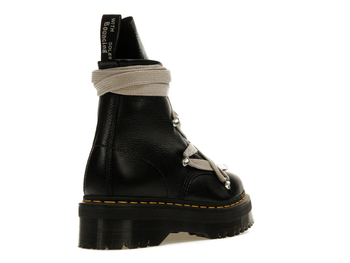 Dr. Martens 1460 Quad Ledersohle Pentagramm-Schnürstiefel Rick Owens Schwarz