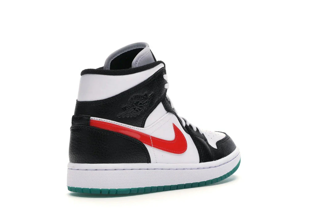 Jordan 1 Mid Alternate Swooshes Rot Gelb (Damen)