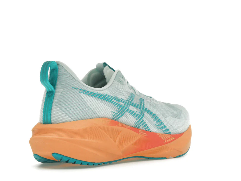ASICS Novablast 5 Beruhigende Meereswellen-Türkis-Orange