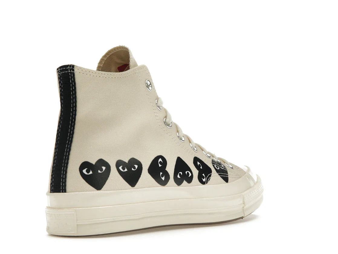 Converse Chuck Taylor All Star 70 Hi Comme des Garcons PLAY Multi-Heart Milk