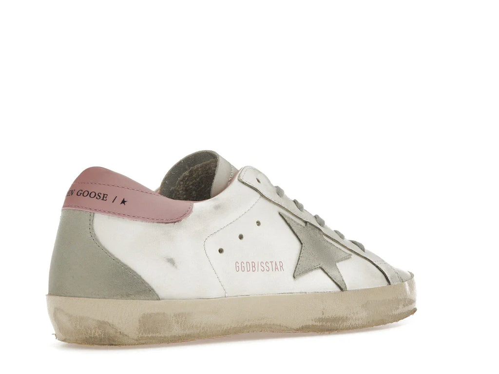 Golden Goose Super-Star Weiß Hellrosa (Damen)