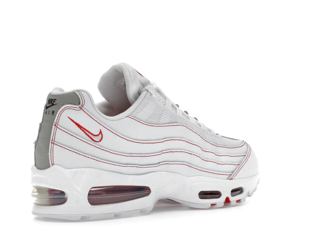 Nike Air Max 95 OG Big Bubble Weiß Universitätsrot