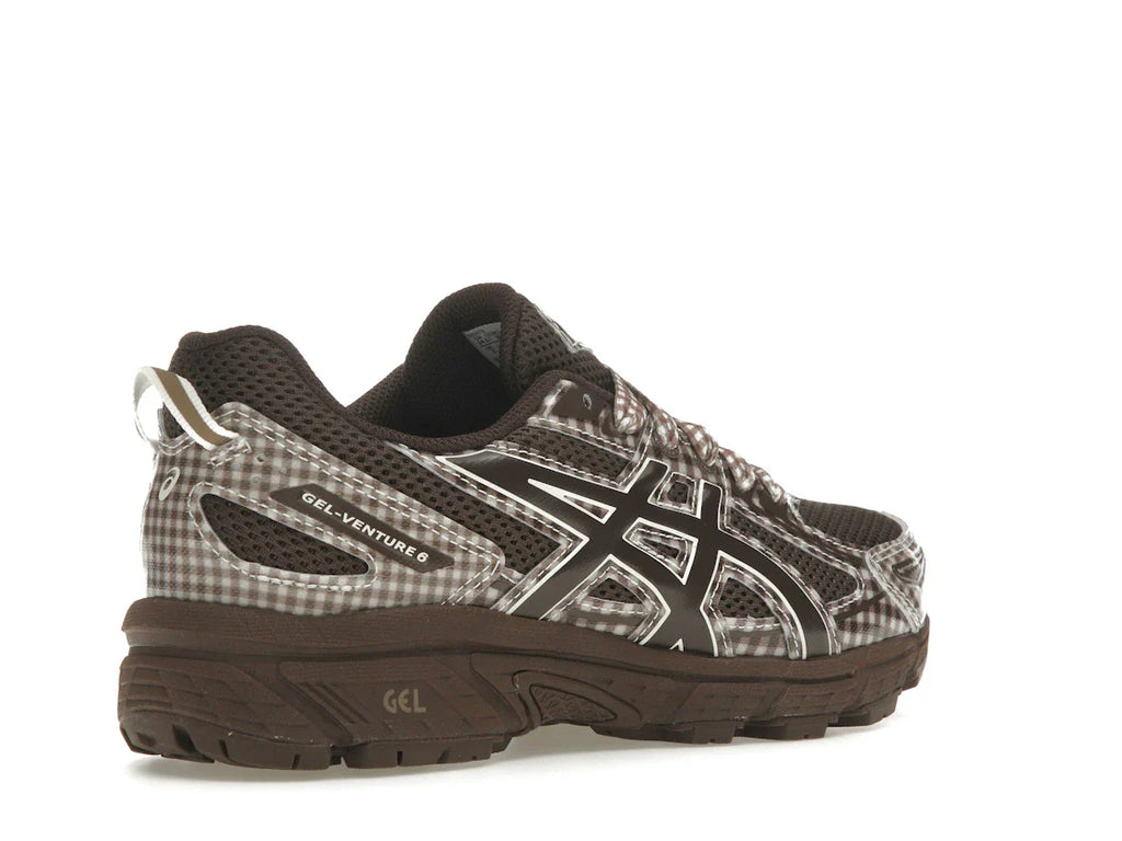 ASICS Gel-Venture 6-stöckiges Modell, rotbraunes Vichy-Karo