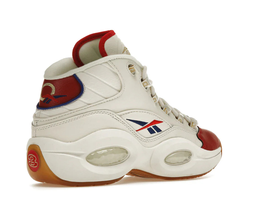 Reebok Question Mid Weiß Rot Blau