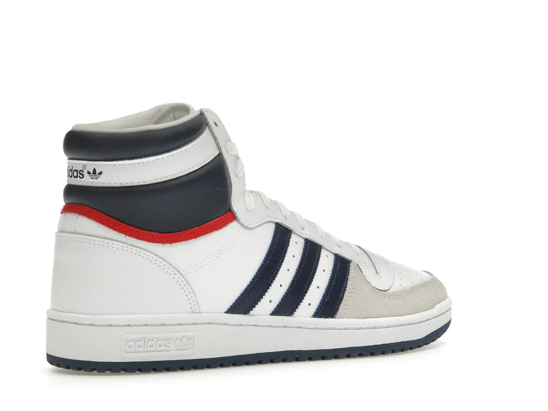 adidas Top Ten Hi Weiß Marineblau Rot
