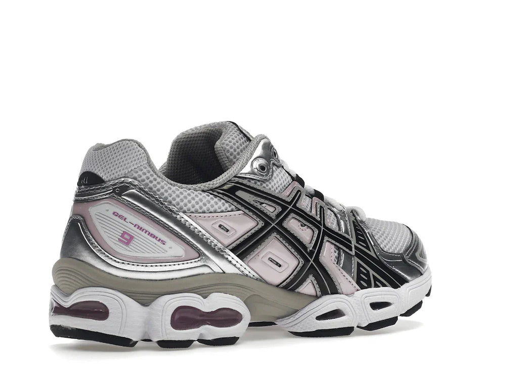 ASICS Gel-Nimbus 9 Weiß Schwarz Hellrosa (Damen)