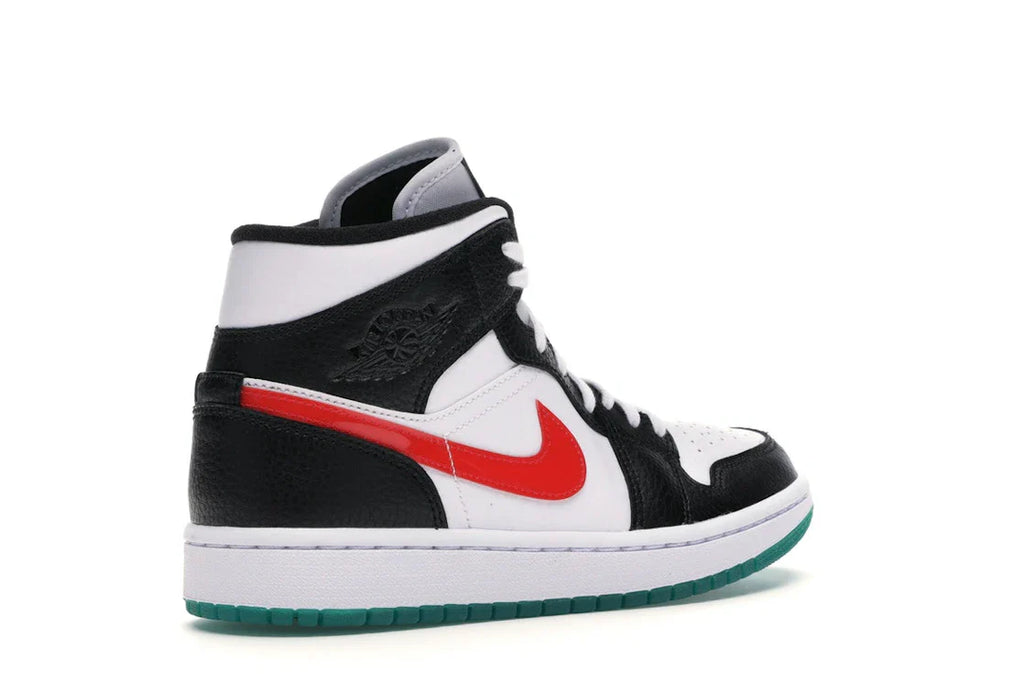 Jordan 1 Mid Alternate Swooshes Rot Gelb (Damen)