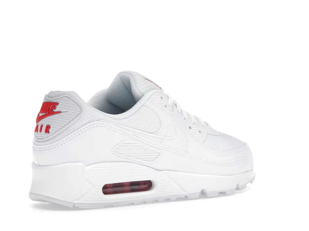 Nike Air Max 90 Weiß Hellkarmesinrot