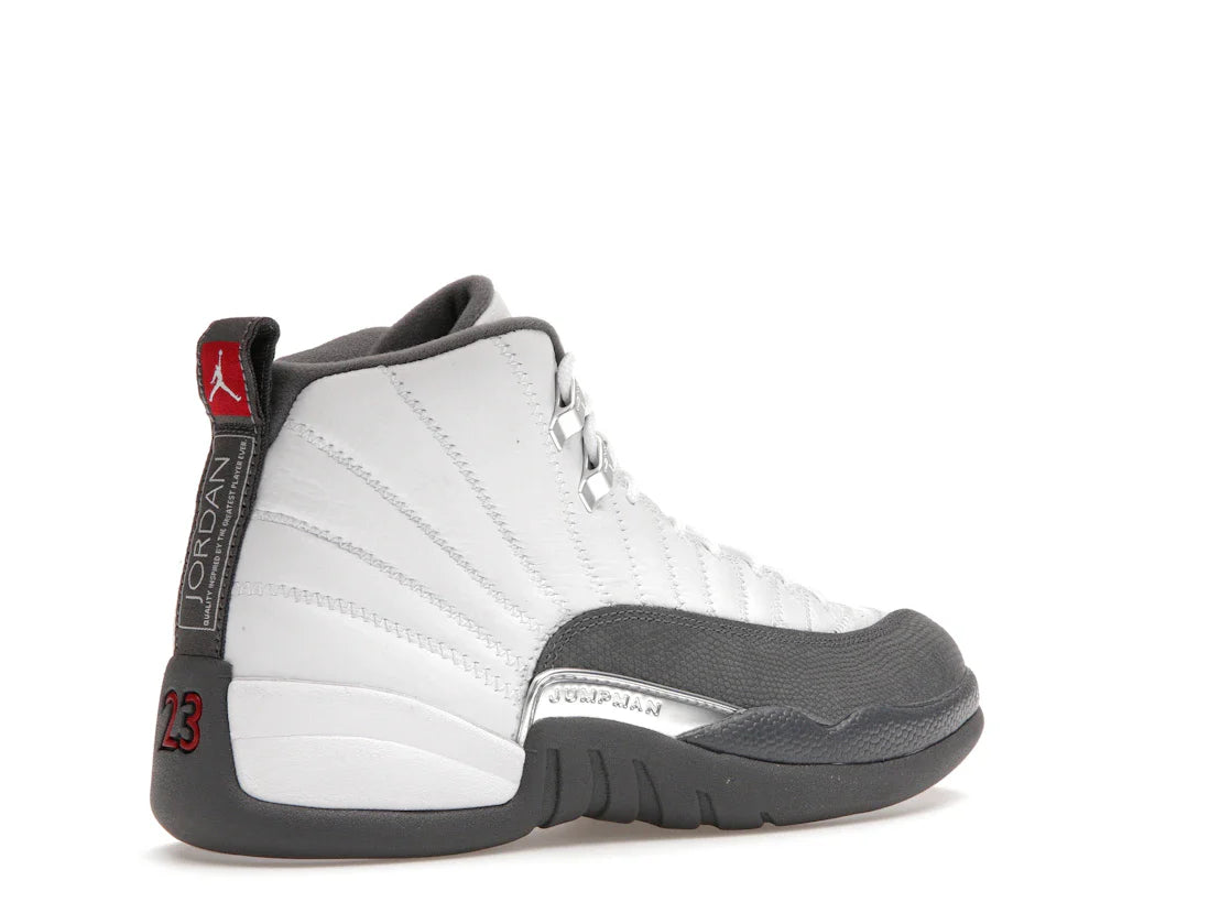 Jordan 12 Retro Weiß Dunkelgrau