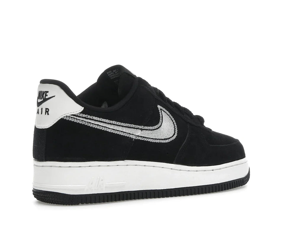 Nike Air Force 1 Low '07 LV8 Black Sail mit gesticktem Swoosh