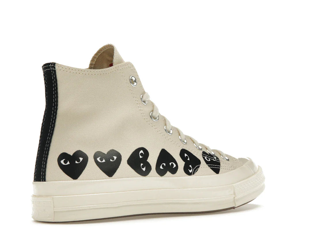 Converse Chuck Taylor All Star 70 Hi Comme des Garcons PLAY Multi-Heart Milk