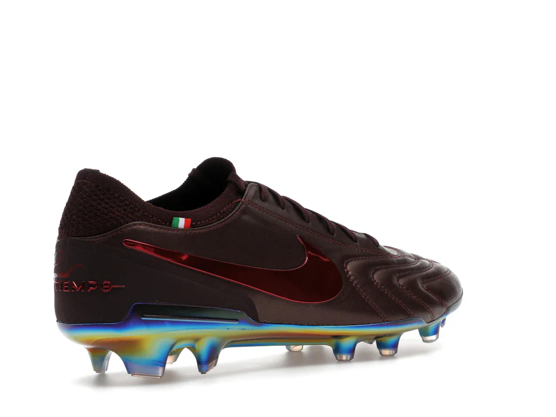 Nike Tiempo Legend 10 Elite Luxe FG Montebelluna Leder Portwein
