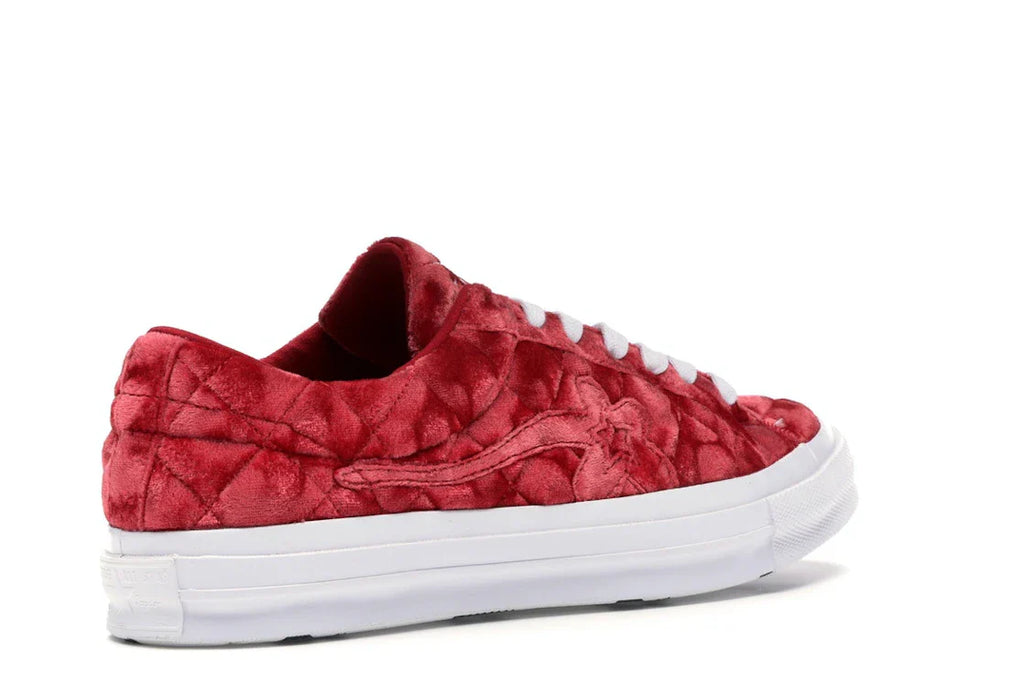 Converse One Star Ox Golf le Fleur TTC Gesteppter Samt Barbados Cherry