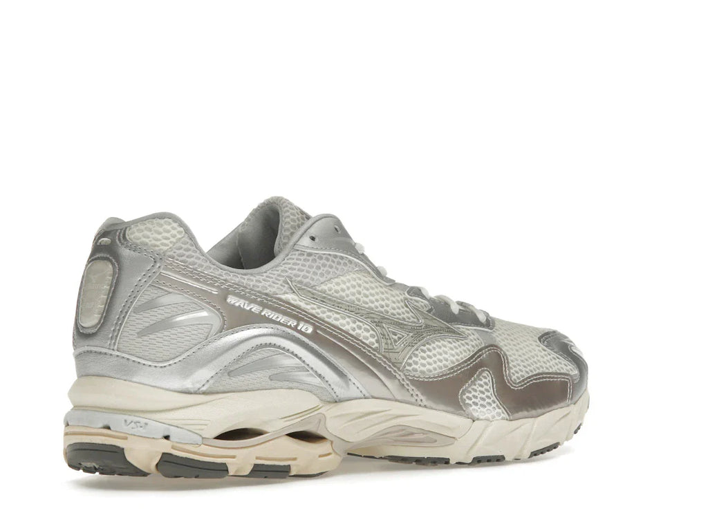 Mizuno Wave Rider 10 Metallic Schneeweiß