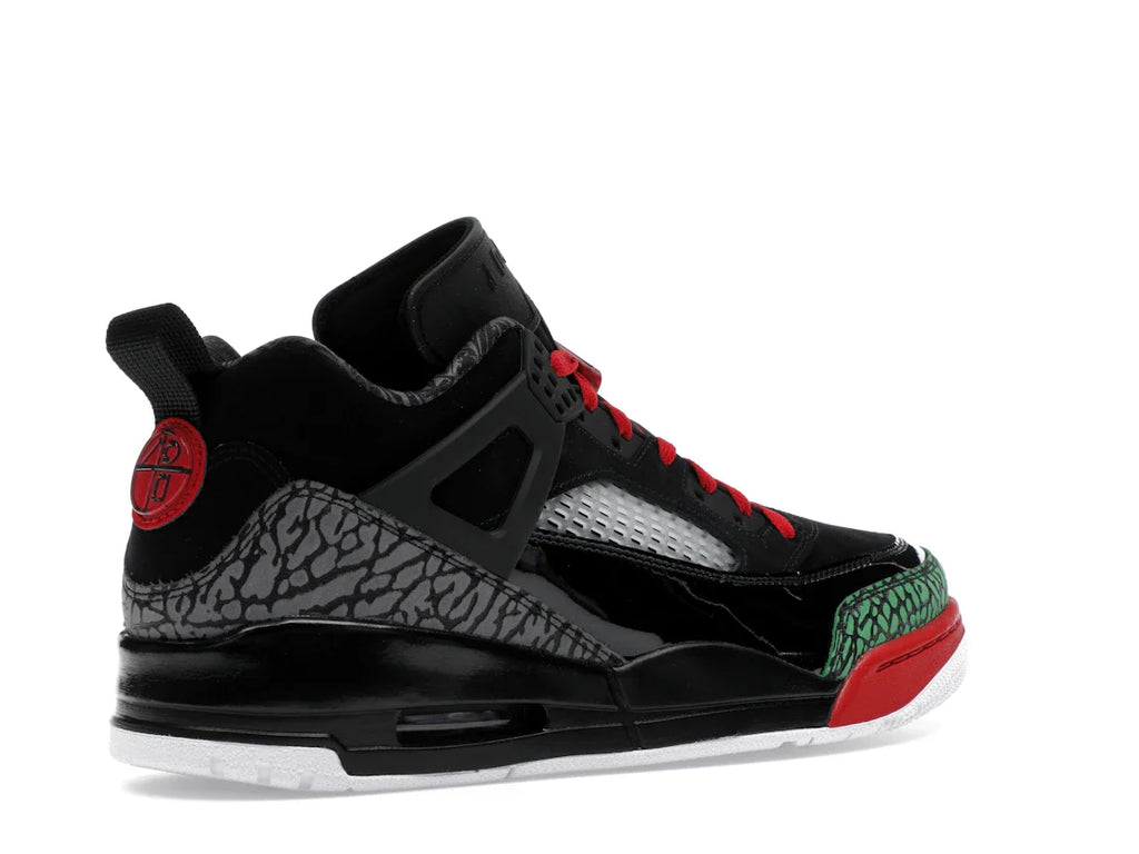 Jordan Spizike Low Schwarz Klassisch Grün Weiß Varsity Rot