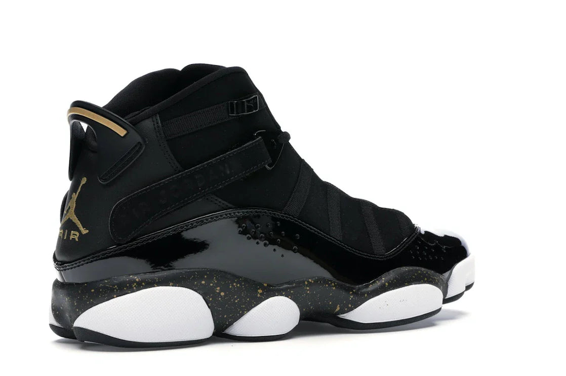 Jordan 6 Rings Schwarz Metallic Gold Weiß