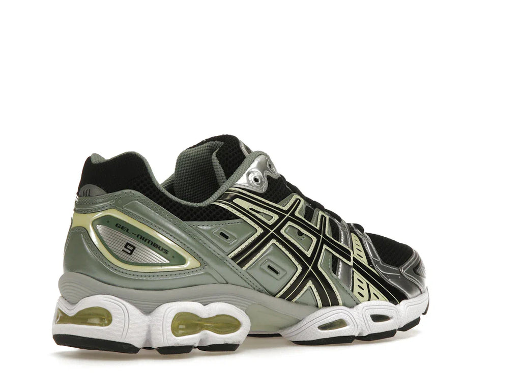 ASICS Gel-Nimbus 9 Schwarz Grün Gelb Silber