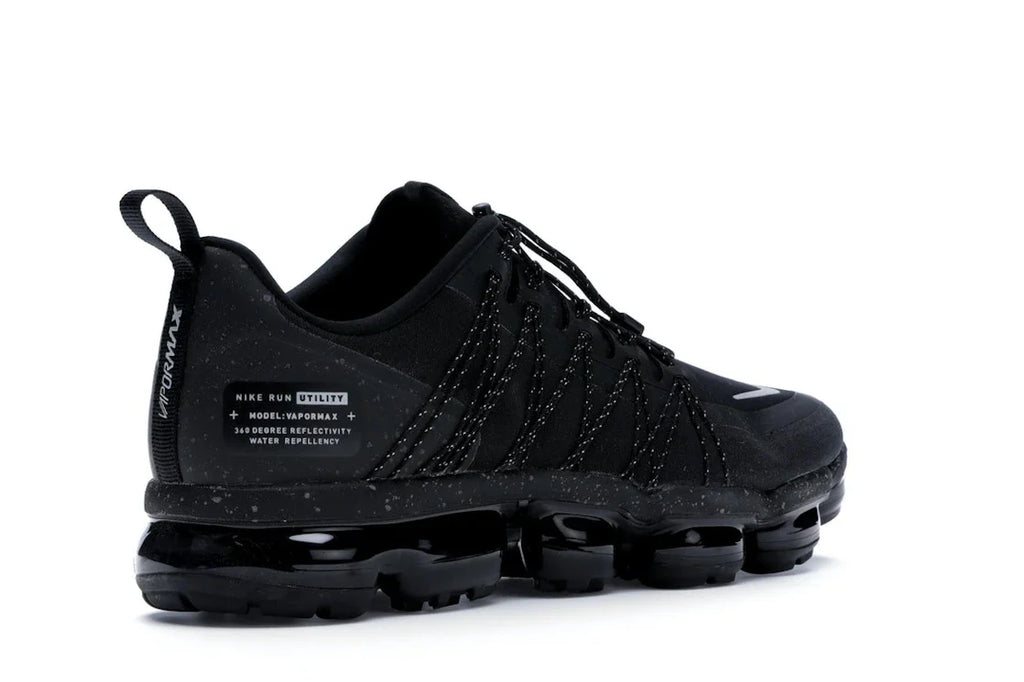 Nike Air VaporMax Run Utility Schwarz Reflektierendes Silber