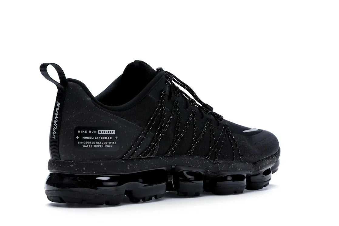 Nike Air VaporMax Run Utility Schwarz Reflektierendes Silber