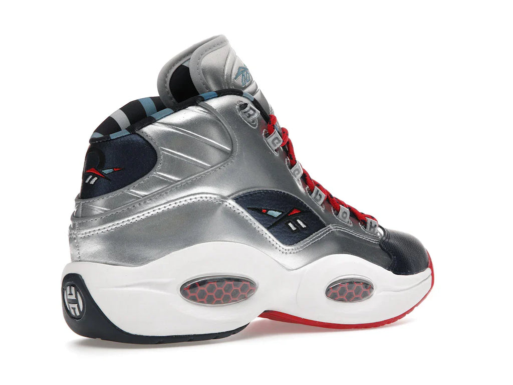Reebok Question Mid Iverson x Harden Silber