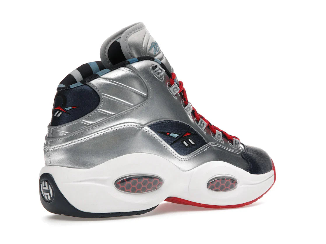 Reebok Question Mid Iverson x Harden Silber