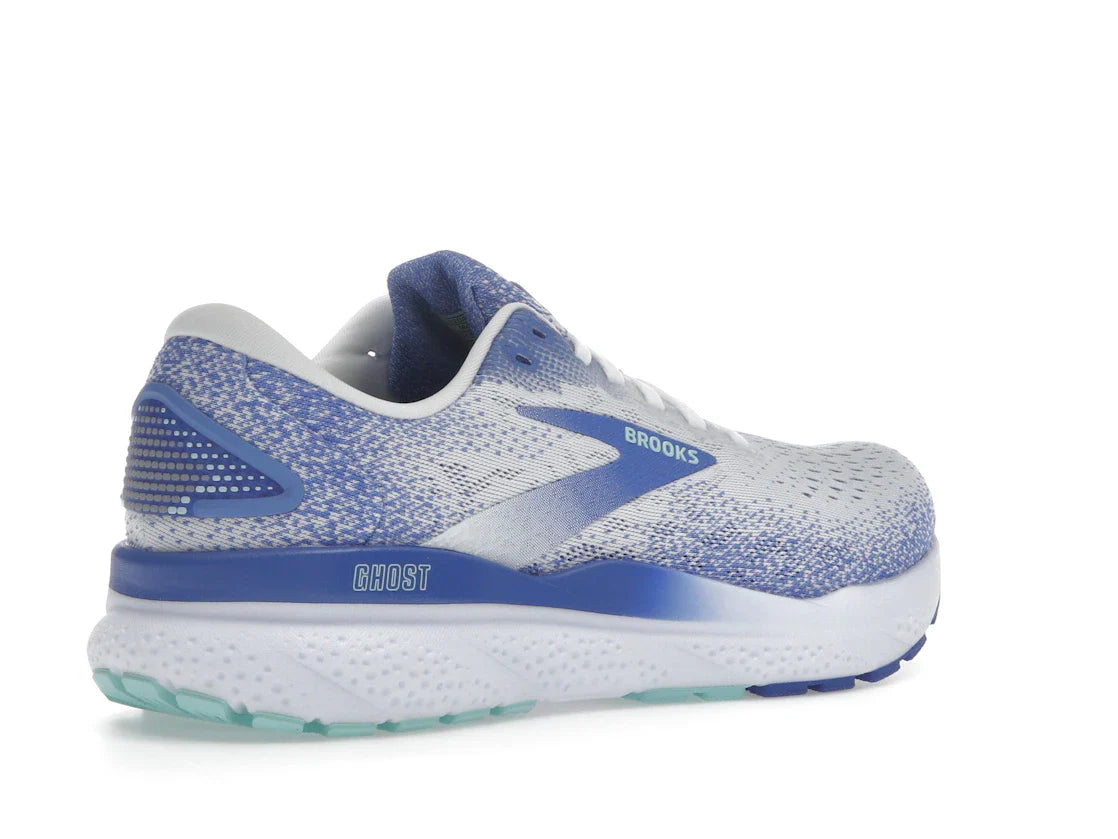 Brooks Ghost 16 White Amparo Blue Limpet Shell (Damen)