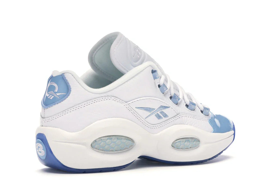 Reebok Question Low Patent Toe Carolina Blue