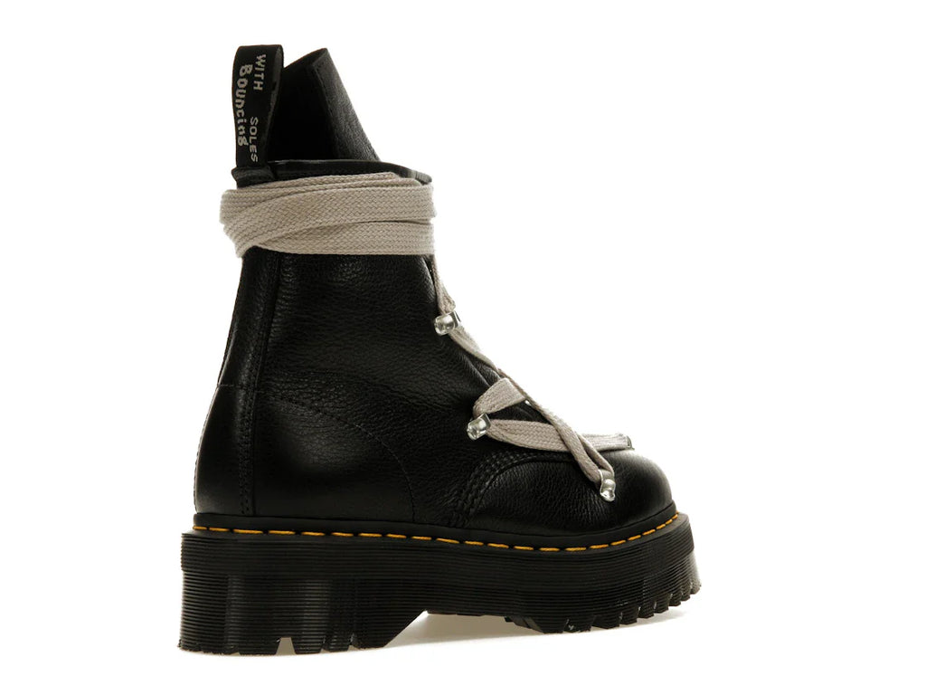 Dr. Martens 1460 Quad Ledersohle Pentagramm-Schnürstiefel Rick Owens Schwarz