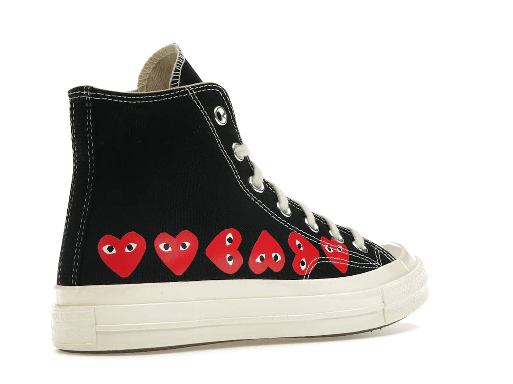 Converse Chuck Taylor All Star 70 Hi Comme des Garçons PLAY Multi-Heart Schwarz