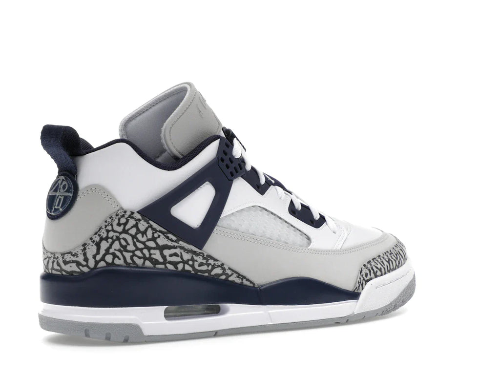 Jordan Spizike Low Weiß Neutralgrau Anthrazit Mitternachtsblau