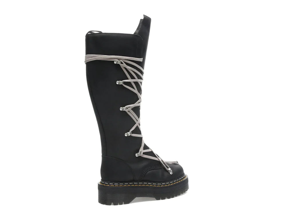 Dr. Martens 1460 DRKSHDW Quad Sole Pentalace Boot Rick Owens Schwarz