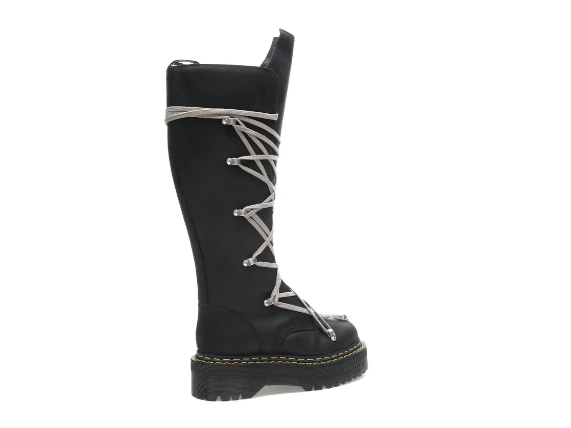 Dr. Martens 1460 DRKSHDW Quad Sole Pentalace Boot Rick Owens Schwarz