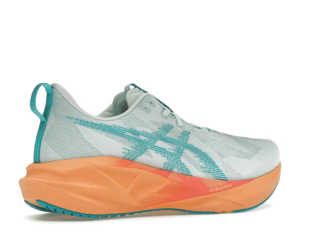 ASICS Novablast 5 Beruhigende Meereswellen-Türkis-Orange