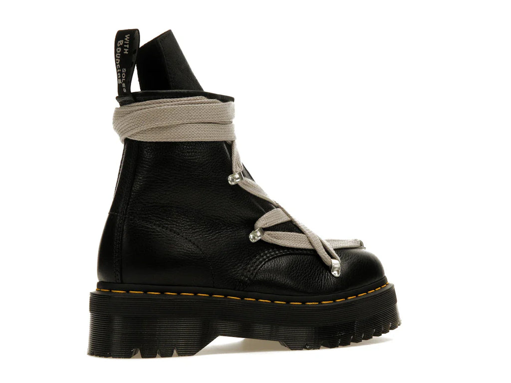 Dr. Martens 1460 Quad Ledersohle Pentagramm-Schnürstiefel Rick Owens Schwarz