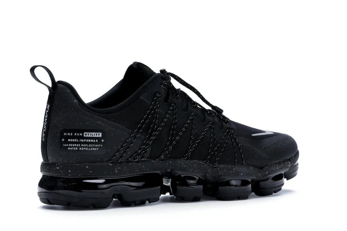 Nike Air VaporMax Run Utility Schwarz Reflektierendes Silber