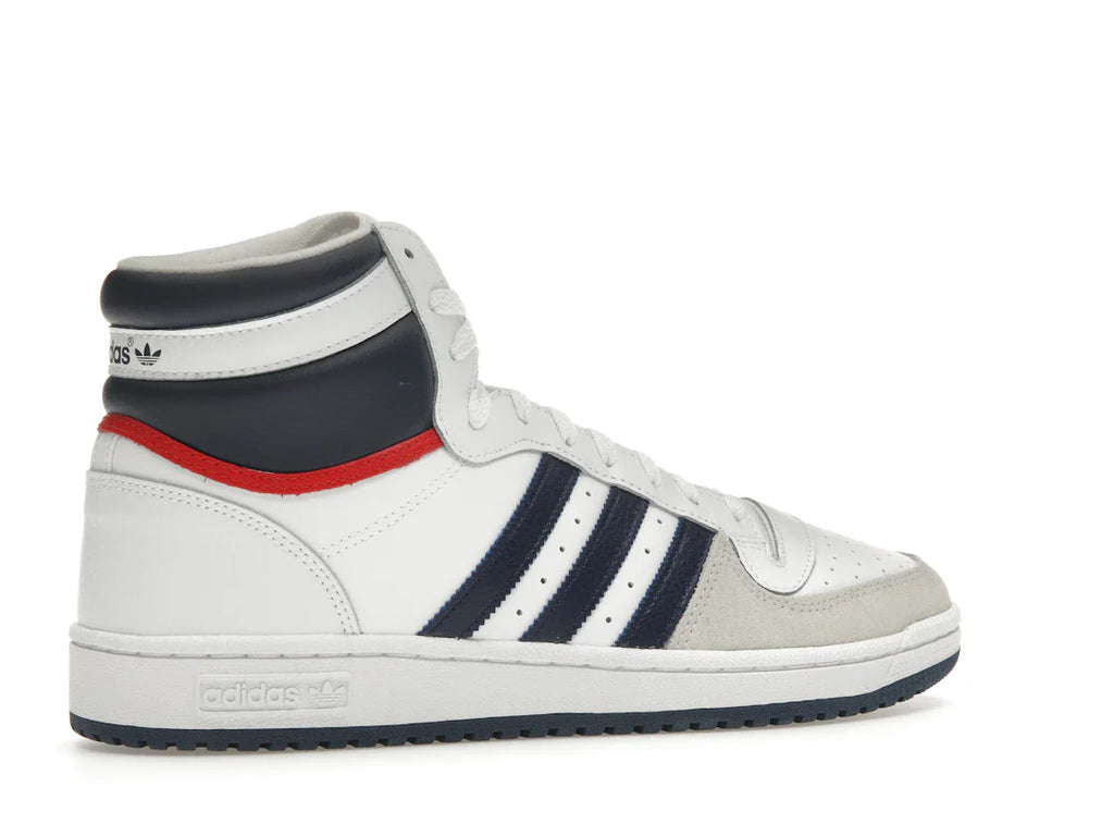 adidas Top Ten Hi Weiß Marineblau Rot