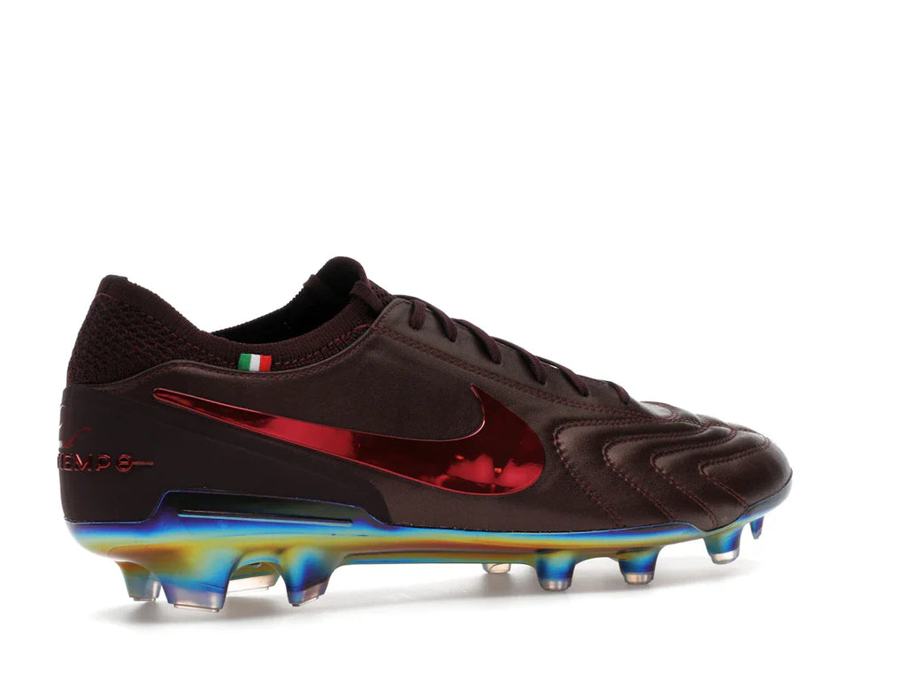 Nike Tiempo Legend 10 Elite Luxe FG Montebelluna Leder Portwein