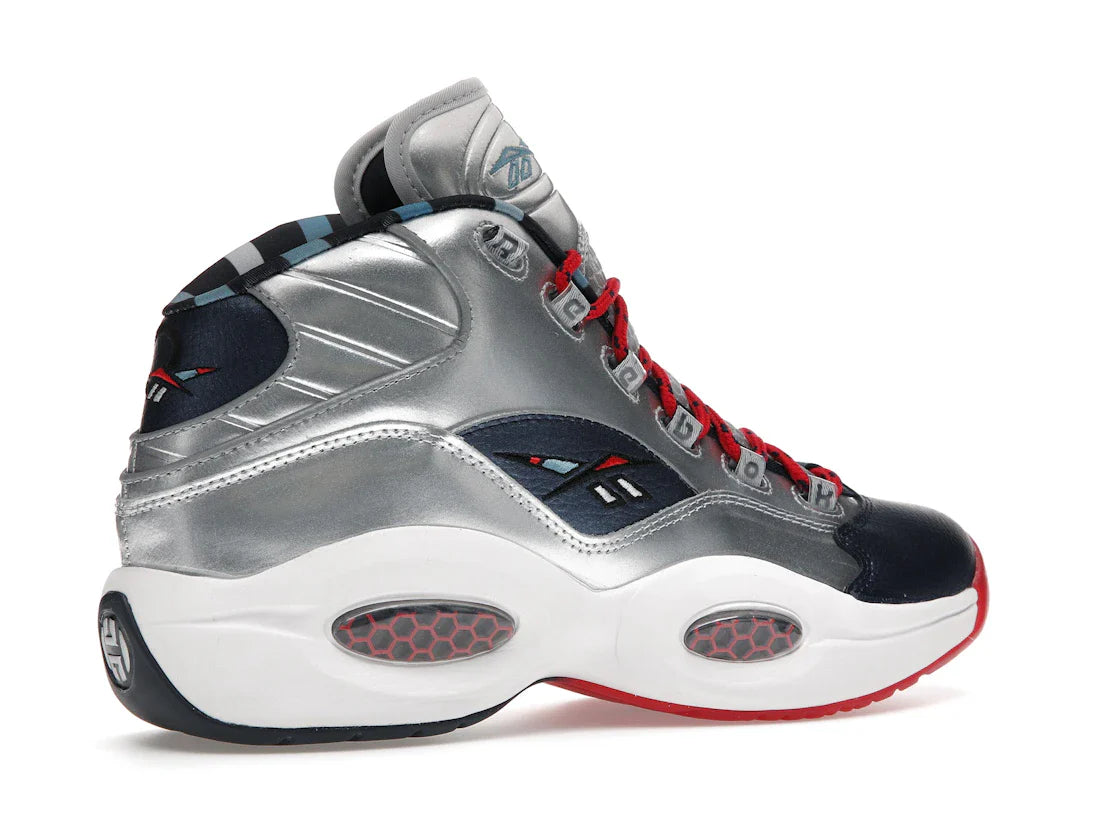Reebok Question Mid Iverson x Harden Silber