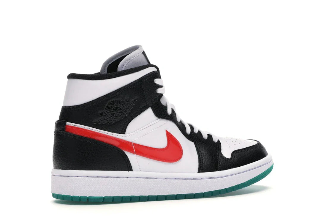 Jordan 1 Mid Alternate Swooshes Rot Gelb (Damen)