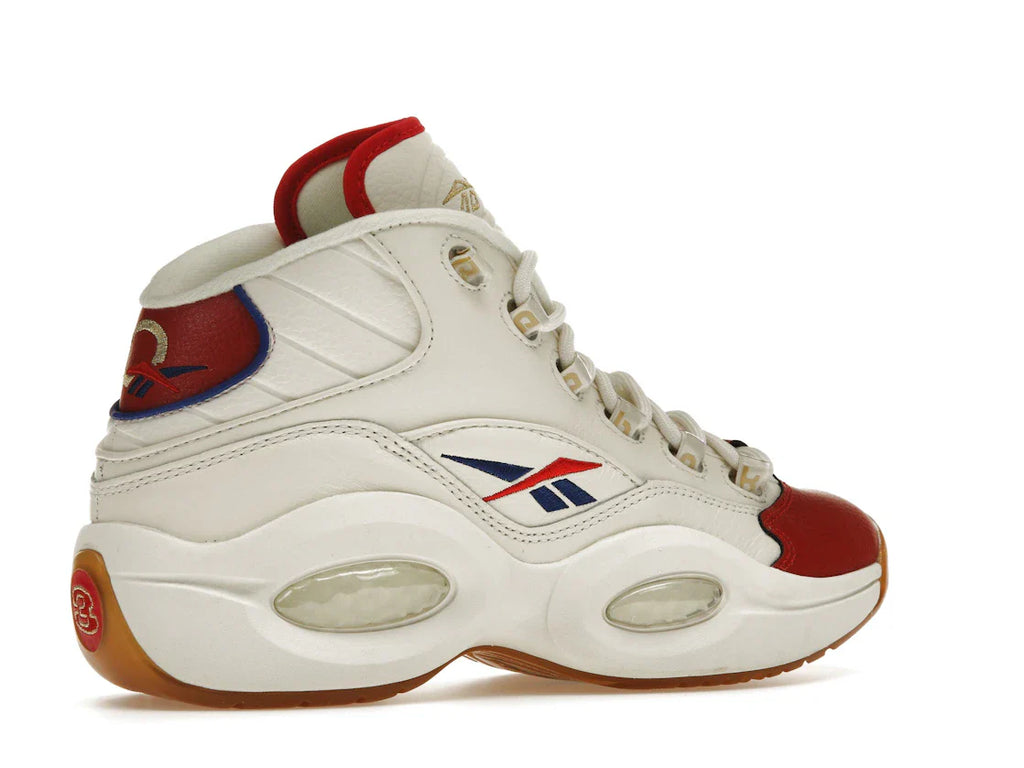 Reebok Question Mid Weiß Rot Blau