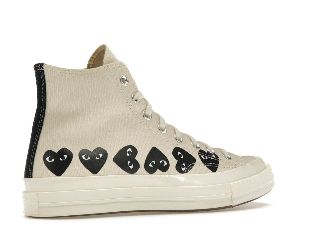 Converse Chuck Taylor All Star 70 Hi Comme des Garcons PLAY Multi-Heart Milk