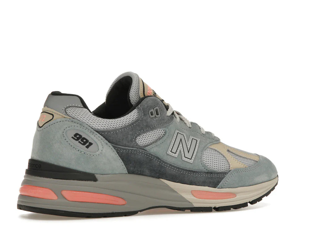 New Balance 991 MiUK Silber Blau Turbulenz