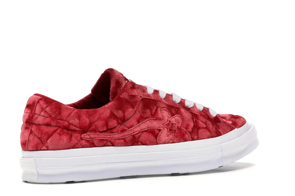 Converse One Star Ox Golf le Fleur TTC Gesteppter Samt Barbados Cherry