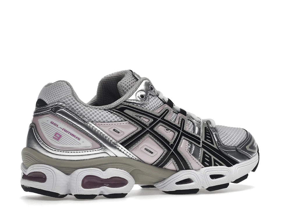 ASICS Gel-Nimbus 9 Weiß Schwarz Hellrosa (Damen)
