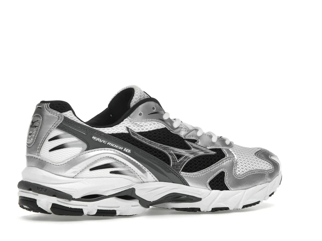 Mizuno Wave Rider 10 Weiß Silber Schwarz