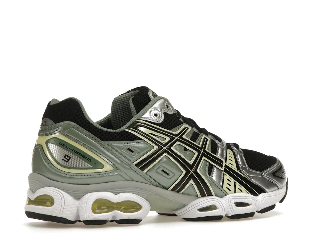 ASICS Gel-Nimbus 9 Schwarz Grün Gelb Silber