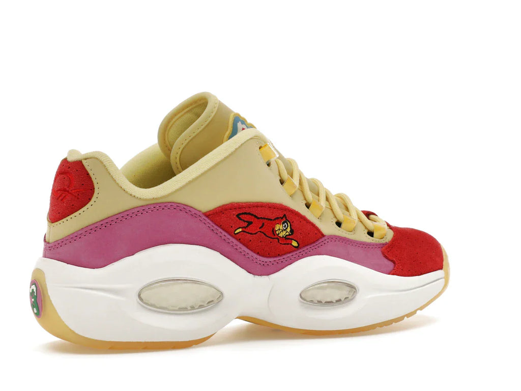 Reebok Question Low BBC Ice Cream Running Dog Gelb Rot