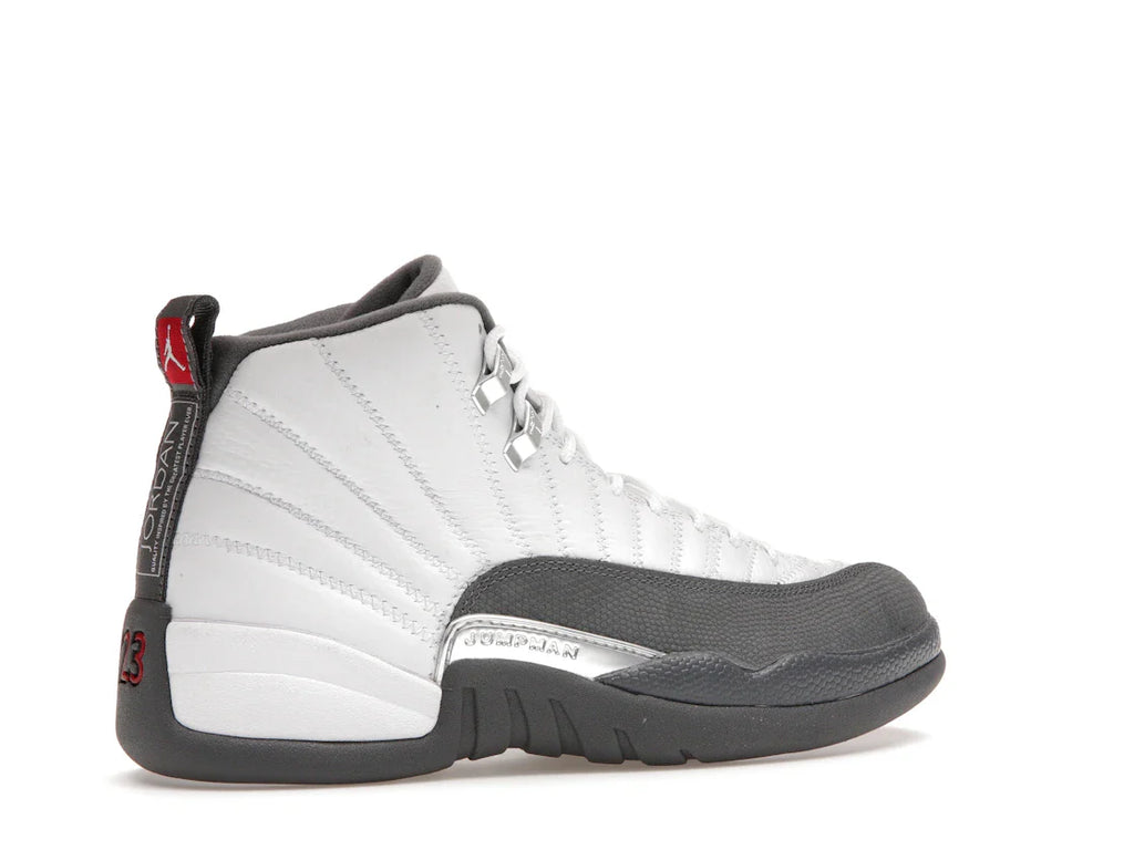 Jordan 12 Retro Weiß Dunkelgrau