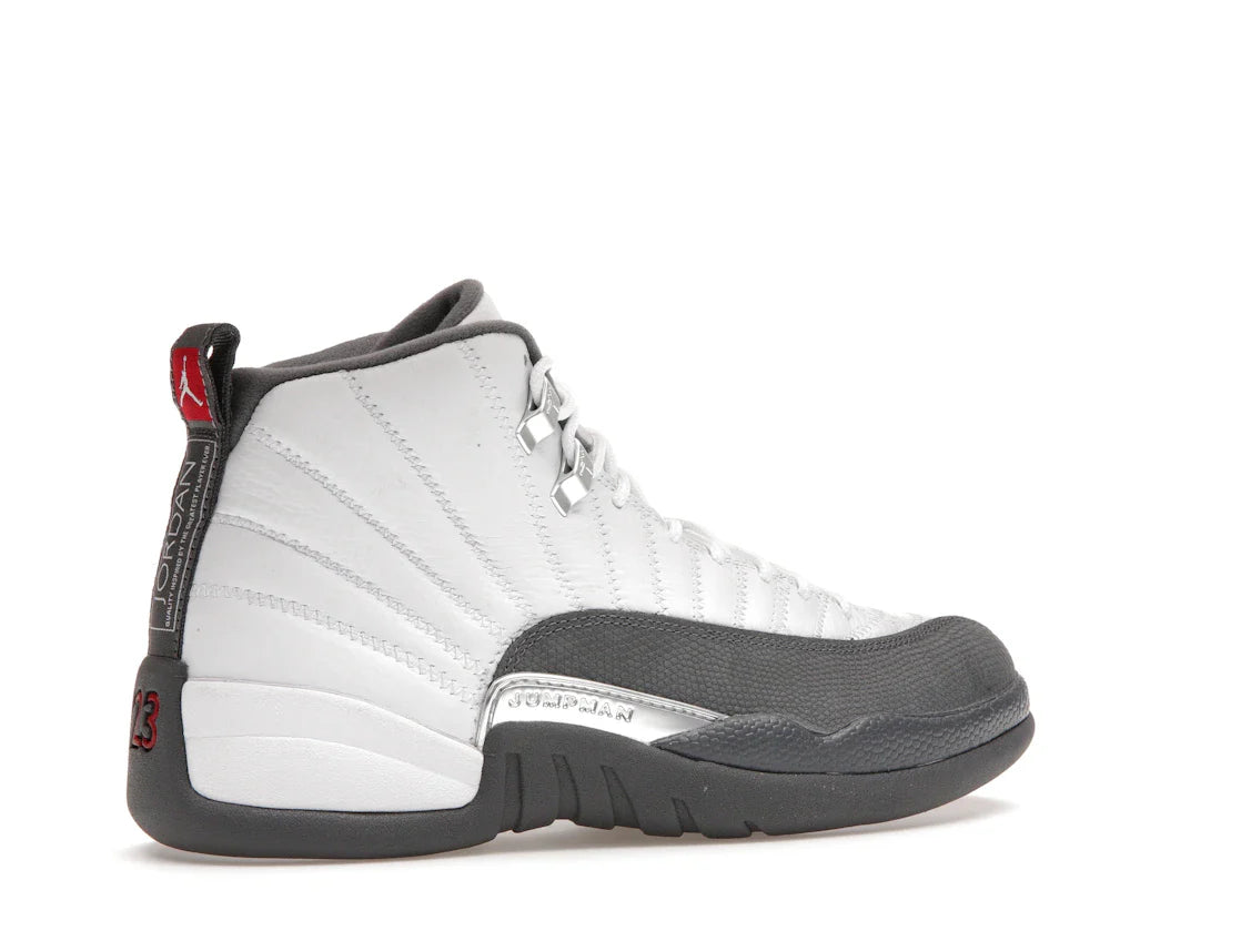 Jordan 12 Retro Weiß Dunkelgrau