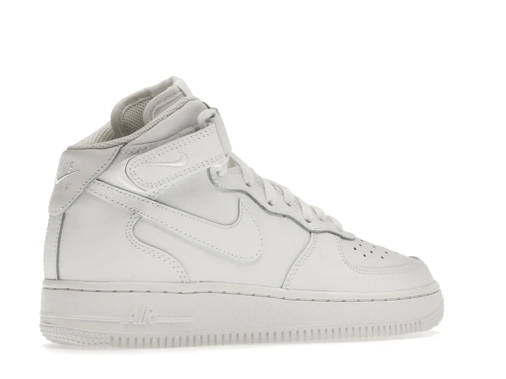 Nike Air Force 1 Mid LE Triple White (GS)